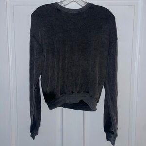 Brandy Melville One Size Gray Crewneck Sweater Long Sleeve